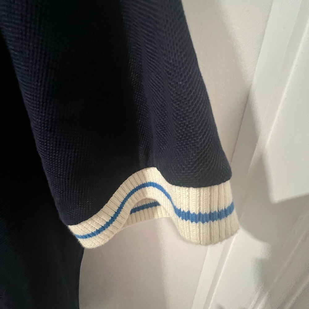 Burberry Polo with Red and Purple Striped Collar - Picture 3 of 8